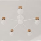 Creative Chandelier Kitchen Light Simple Style Bedroom Ceiling Lamp White