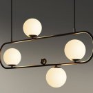 Restaurant Chandelier Creative Dining Room Lamp Oval Glass Ball Light