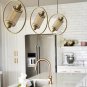 Iron Chandelier Art Bar Cafe Lighting Dining Room Lamp Ring Light