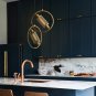 Iron Chandelier Art Bar Cafe Lighting Dining Room Lamp Ring Light