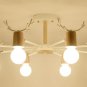 Living Room Lamp Designer Hanging Lighting Bedroom Chandelier Deer Antler Lamp