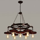 Iron Gear Chandelier Living Room Pendant Lighting Hanging Lamp