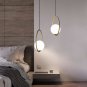 Pendant Lamp Ball Lighting Living Room Light Gold Bedside Lamp 1 pcs