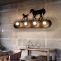 Wall Lamp Of Corridor Bedroom Lamp Ancient Light Cafe Iron Horse Wall Lamp