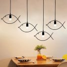 Dining Room Drop Light Characteristic Design Bar Lamps Fish Lanterns 4 pcs