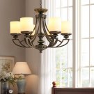 Drop Light Iron Pendant Chandelier Living Room Lanterns Bedroom Hanging Light
