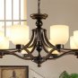 Drop Light Iron Pendant Chandelier Living Room Lanterns Bedroom Light