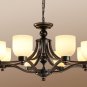 Drop Light Iron Pendant Chandelier Living Room Lanterns Bedroom Light