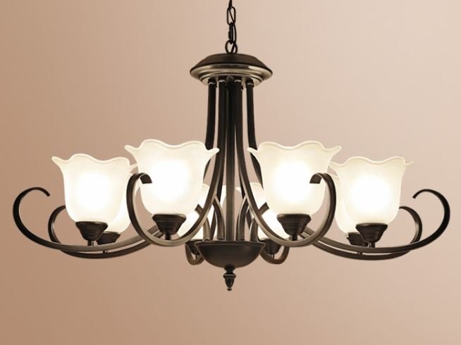 Drop Light Iron Pendant Chandelier Living Room Lanterns Bedroom Lighting