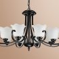 Drop Light Iron Pendant Chandelier Living Room Lanterns Bedroom Lighting