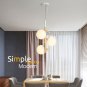 Simple Style Chandelier Bulb Lamp Bedroom Ball Lighting Dining Room Light