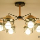 Living Room Lamp Designer Hanging Lighting Bedroom Chandelier Iron Cage Lamp
