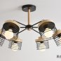 Living Room Lamp Designer Hanging Lighting Bedroom Chandelier Iron Cage Lamp
