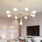Simple Style Chandelier Bulb Lamp Bedroom Lighting Living Room Light