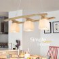 Creative Chandelier Modern Simple Dining Room Lamp Square Lampshade