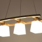 Creative Chandelier Modern Simple Dining Room Lamp Square Lampshade
