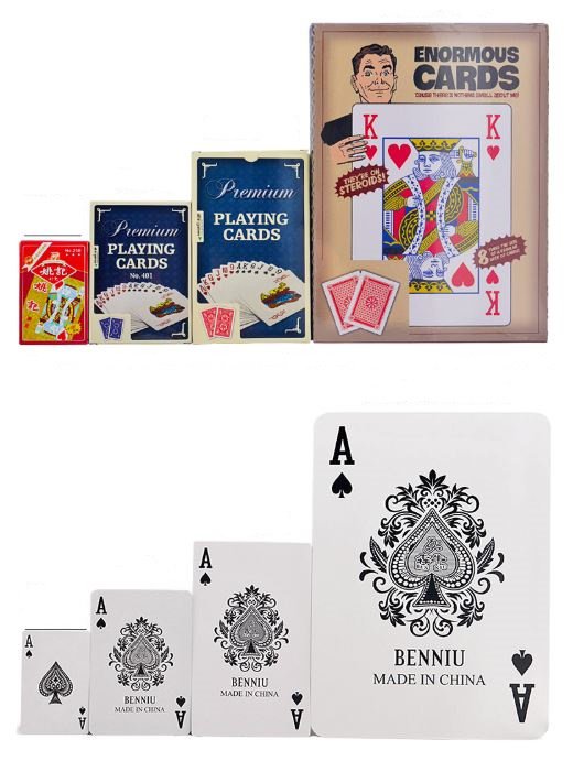 Big Size Poker Playing Card Texas 200mm * 280mm