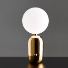 Simple Gold Table Lamp Ball Glass Model Room Bedroom Desk Light