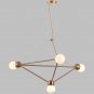 Living Room Pendant Lamp Geometric Metal Ball Chandelier
