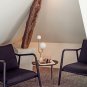 Simple Glass Ball Milk White Table Lamp Model Design