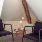 Simple Glass Ball Milk White Table Lamp Model Design