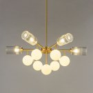 Copper Pendant Light Modern Chandelier Creative Glass Ball Lamp