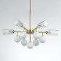 Copper Pendant Light Modern Chandelier Creative Glass Ball Lamp