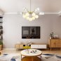Copper Pendant Light Modern Chandelier Creative Glass Ball Lamp