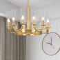 Copper Pendant Light Modern Chandelier Living Room Glass Lamp