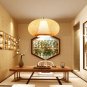 Modern Chandelier Bamboo Light Garden Tea House Balcony Lamp