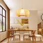 Modern Chandelier Bamboo Light Garden Tea House Balcony Lamp