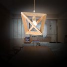 Bar Hanging Light Wooden Dinning Room Pendant Lamp Irregular Shape Chandelier