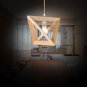 Bar Hanging Light Wooden Dinning Room Pendant Lamp Irregular Shape Chandelier