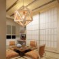 Living Room Lamp Led Wood Geometric Lighting