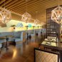Living Room Lamp Led Wood Geometric Lighting