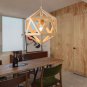 Living Room Lamp Led Wood Geometric Lighting