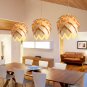Wooden Art Dining Room Pendant Light Kitchen Hanging Lamp