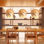 Wooden Art Dining Room Pendant Light Kitchen Hanging Lamp