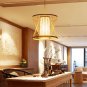 Bamboo Chandelier Rattan Bar Hanging Light Bird Cage Lights