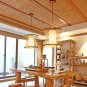 Bamboo Chandelier Rattan Bar Hanging Light Bird Cage Lights
