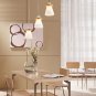 Kitchen Chandelier Bar Hanging Light White Glass Lamp