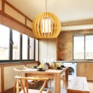 Modern Chandelier Living Room Wooden Lamp Southeast Asian Style Circularity Lighting