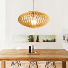 Modern Chandelier Living Room Wooden Lamp Southeast Asian Style Oval Lighting
