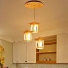 Creative Wood Lamp Coffee Shop Decor Dining Room Lighting Fixture