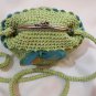 Crochet Knitted Green Handbag