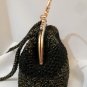 Crochet Knitted Black Handbag