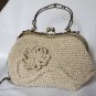 Crochet Knitted White Handbag
