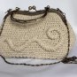 Crochet Knitted White Handbag