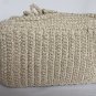 Crochet Knitted White Handbag
