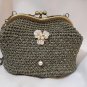 Crochet Knitted Green Handbag